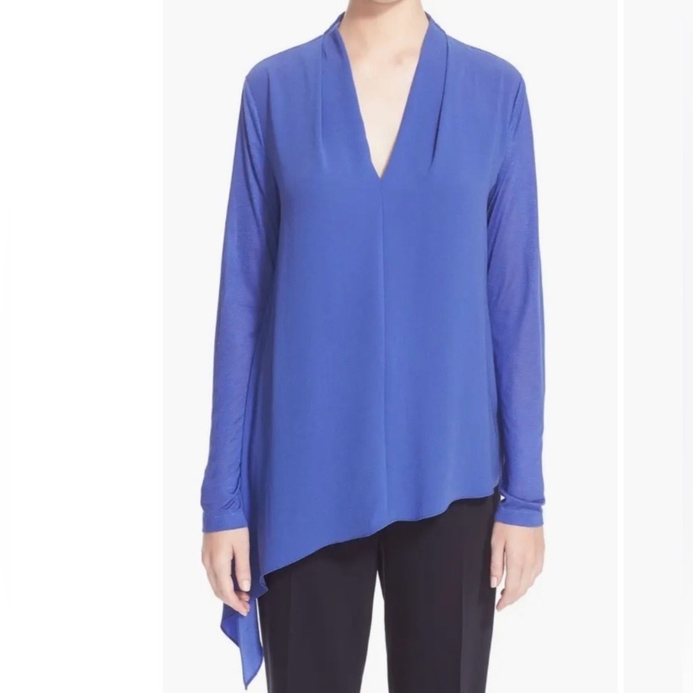 ESCADA Asymmetrical Jersey Blouse Sz 36/M